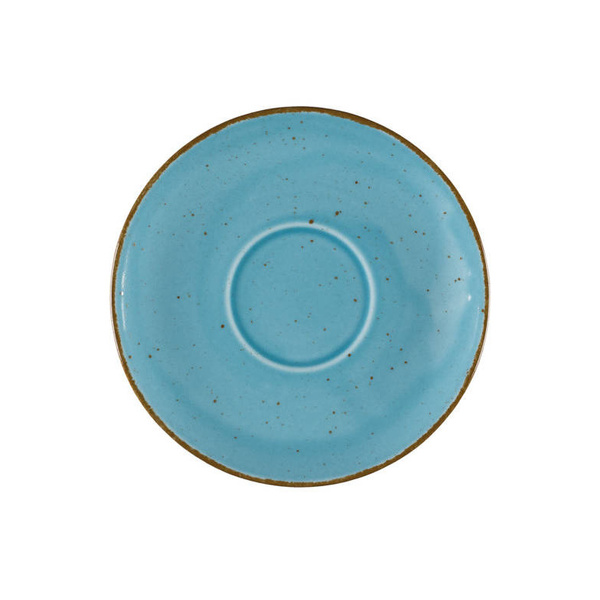 Filiżanka ze spodkiem Lubiana Aida ART 280 ml - Turkusowa