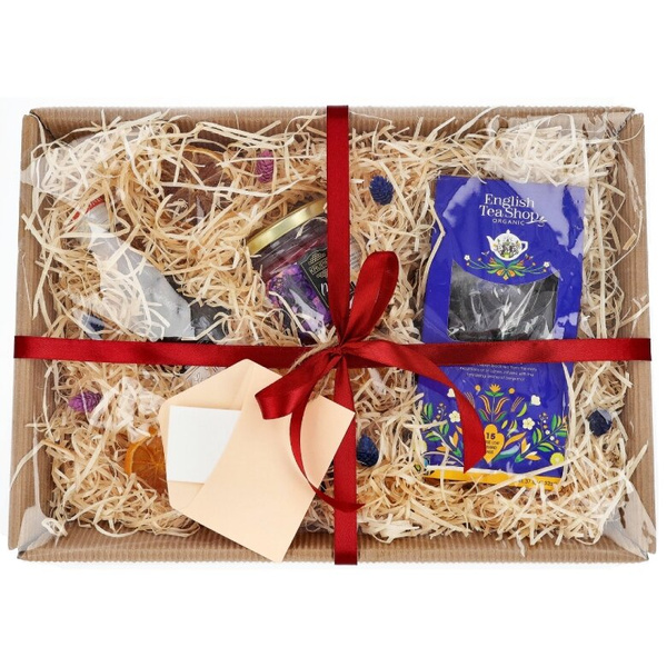 Zestaw prezentowy dla babci i dziadka - Herbata, miód i syrop