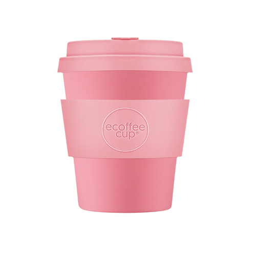 Kubek na wynos Ecoffee Cup Solid Colours Darrell Lea Roth 240ml - Różowy - opinie w konesso.pl