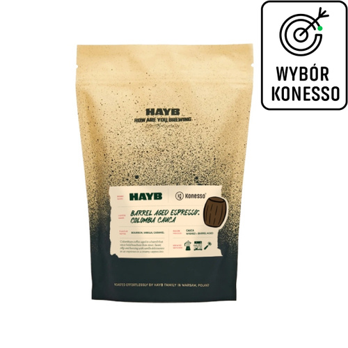 Kawa ziarnista HAYB x Konesso Barrel Aged Espresso Colombia Cauca 250g