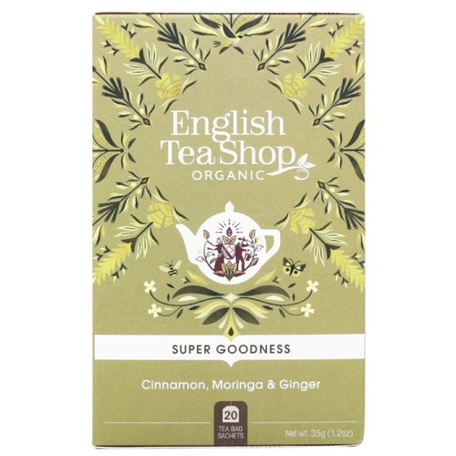 Ziołowa herbata English Tea Shop Cinnamon Moringa Ginger 20x1,75g – NIEDOSTĘPNY