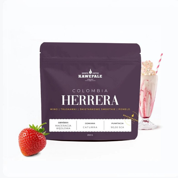 Kawa ziarnista KawePale Colombia Herrera Carbonic maceration 250g – NIEDOSTĘPNY