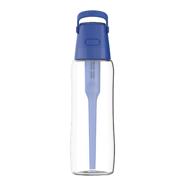 Szklana butelka filtrująca wodę Dafi GLASS 0,6 L + filtr - Navy Cobalt