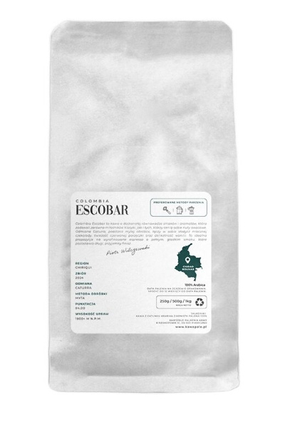 Kawa ziarnista KawePale Colombia Escobar 250g – NIEDOSTĘPNY