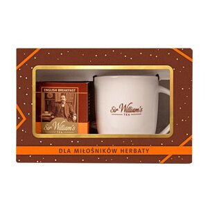 ZESTAW Herbata czarna Sir Williams English Breakfast z kubkiem 250 ml