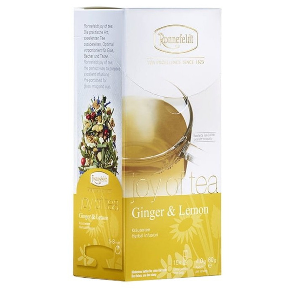 Ziołowa herbata Ronnefeldt Joy Of Tea Ginger & Lemon 15x4g