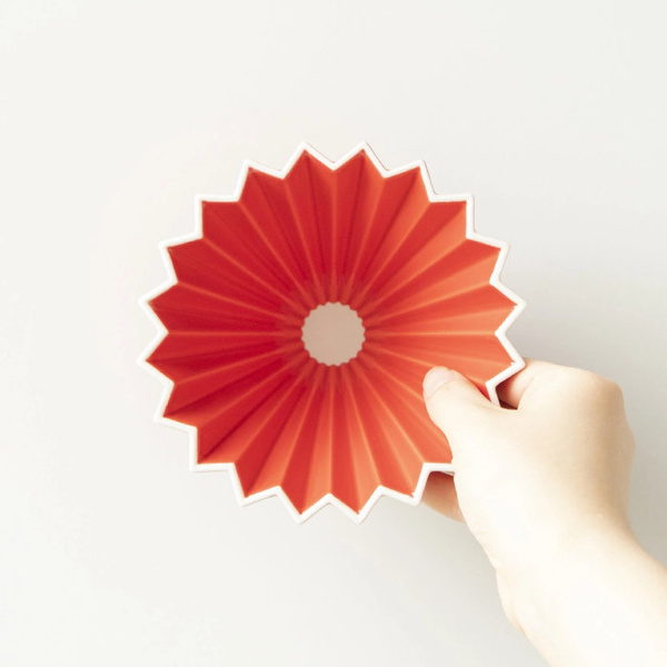 Ceramiczny Origami Dripper M - Czerwony