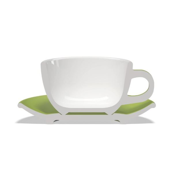 Filiżanka Club House Tulipano 300ml - Zielona