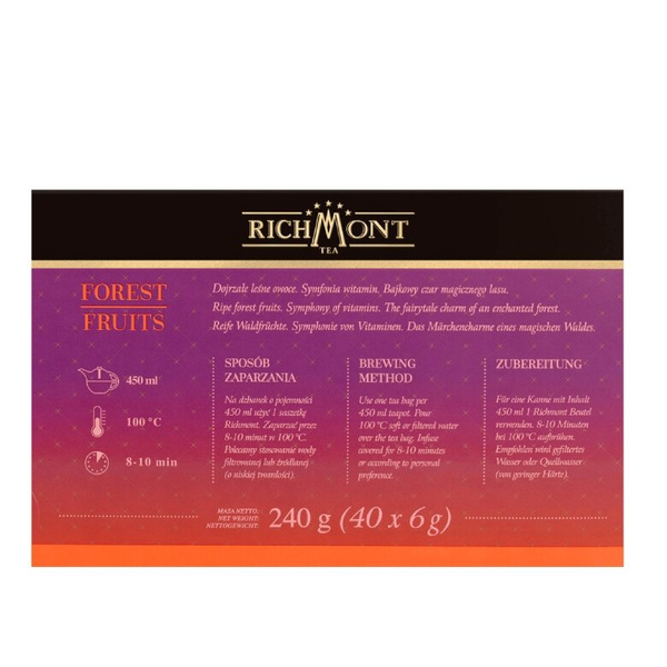 Owocowa herbata Richmont Forest Fruits - 40x6g