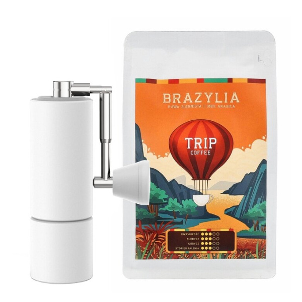 ZESTAW - Trip Coffee Brazylia 250g + Timemore Chestnut C2 FOLD White