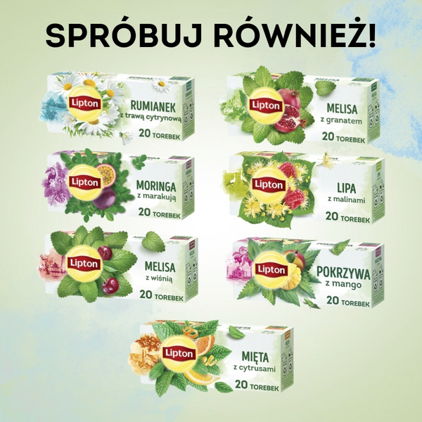 Herbatka ziołowa aromatyzowana Lipton Skrzyp z pomarańczą 20x1g