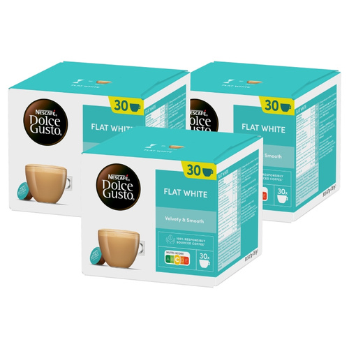 ZESTAW Kapsułki Nescafé Dolce Gusto Flat White 3x30 sztuk