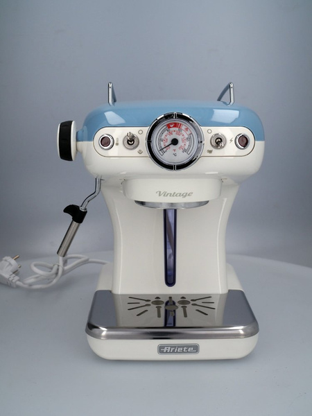 OUTLET 61666 - Ekspres do kawy Ariete Espresso Vintage 1389/15 - Niebieski