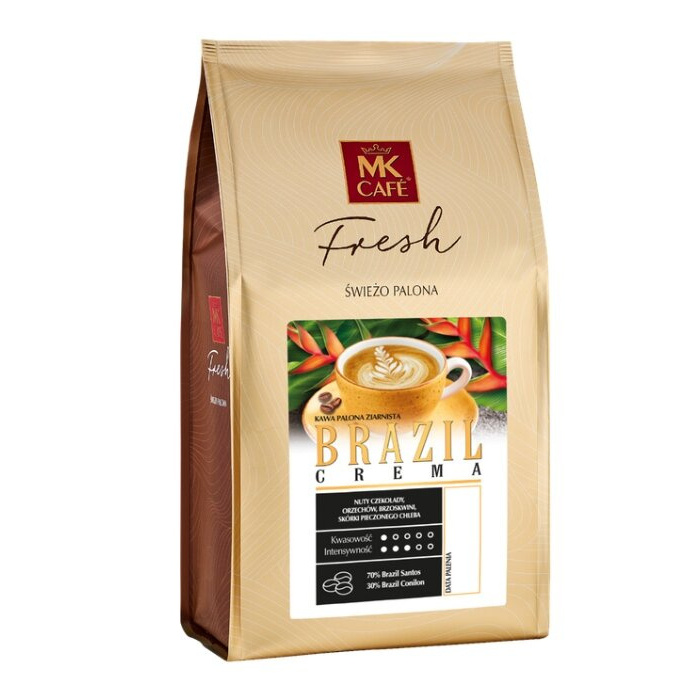 Kawa ziarnista MK Cafe Fresh Brazil Crema 1kg