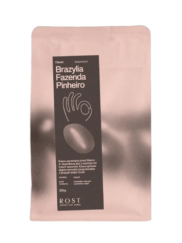 Kawa ziarnista ROST Brazylia Fazenda Pinheiro ESPRESSO 250g - opinie w konesso.pl