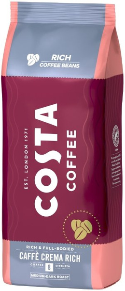 Kawa ziarnista Costa Coffee Caffe Crema RICH 1KG – NIEDOSTĘPNY