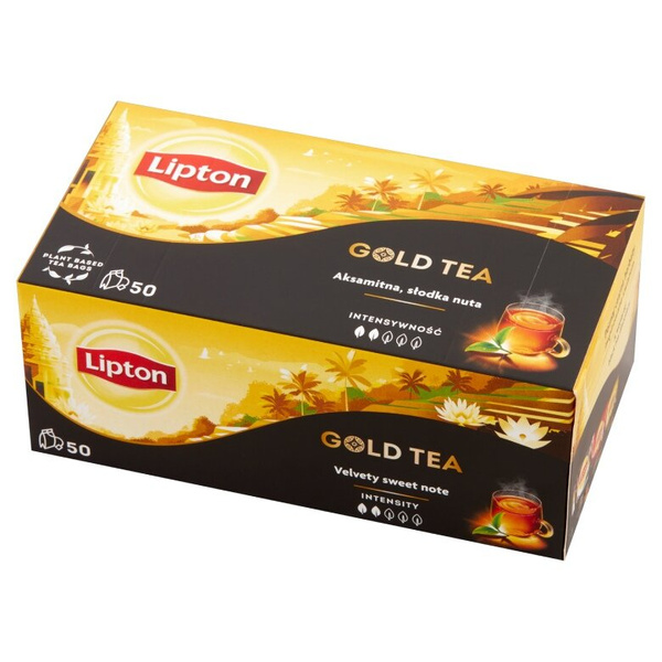 Herbata czarna aromatyzowana Lipton Gold Tea 50x1,5g
