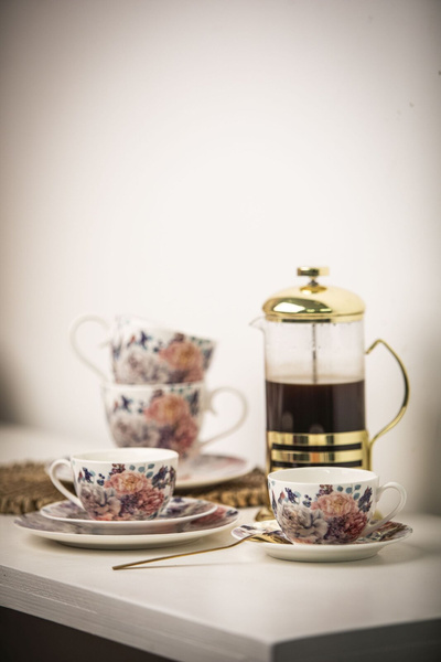 Zaparzacz w stalowym złotym koszyczku Altom 600ml