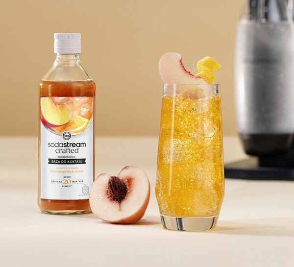 Baza do koktajli SodaStream Crafted Brzoskwinia Imbir 330 ml