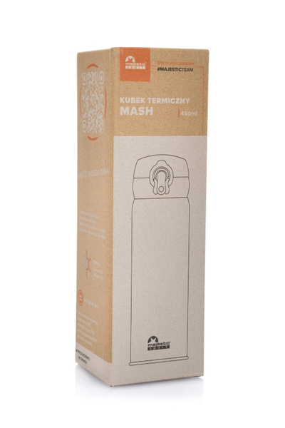 Kubek termiczny Majestic Sport Mash 450 ml - Czarny