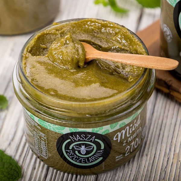 Miód z miętą Nasza Pszczelarnia 270g