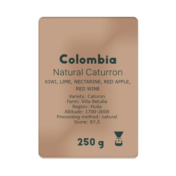 Kawa ziarnista YoCo Coffee Colombia Natural Caturron 250g