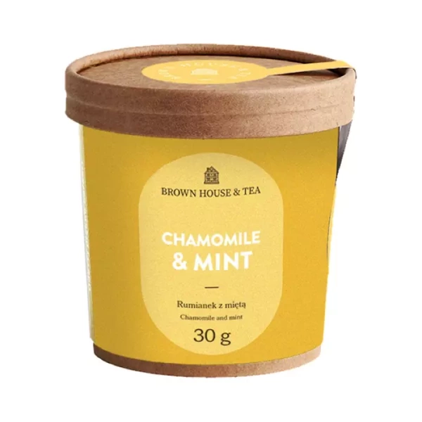 Ziołowa herbata Brown House & Tea Chamomile & Mint BIO 30g – NIEDOSTĘPNY