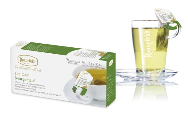 Zielona herbata Ronnefeldt Leaf Cup Morgentau® 15x2,5g
