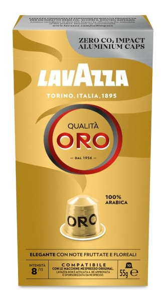 Kapsułki do Nespresso* Lavazza Qualita Oro - 10 sztuk