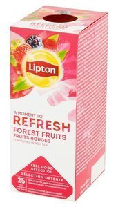 Czarna aromatyzowana herbata Lipton Classic Forest Fruits 25x1,6g