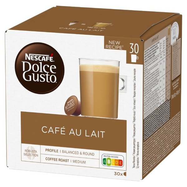 OUTLET - Kapsułki Nescafé Dolce Gusto Café au Lait 30 sztuk
