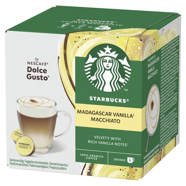 OUTLET - Kapsułki Nescafé Dolce Gusto STARBUCKS® Vanilla Macchiato 12 sztuk