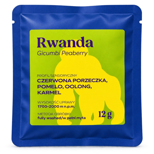 Drip Bag Lokalna Palarnia Kawy Rwanda Gicumbi Peaberry 12g