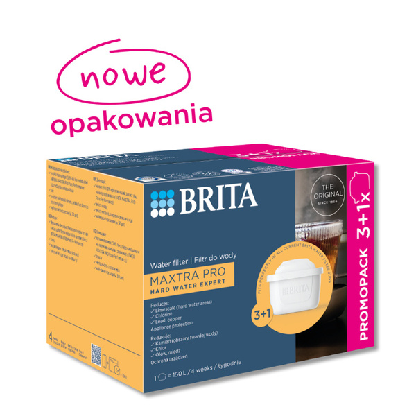 OUTLET - Filtr wody BRITA MAXTRA PRO Hard Water Expert 3+1 szt.