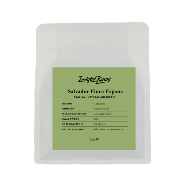 Kawa ziarnista Instytut Kawy Salwador Finca Espana 250g – NIEDOSTĘPNY