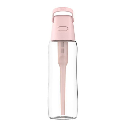 Szklana butelka filtrująca wodę Dafi GLASS 0,6 L + filtr - Baby Pink