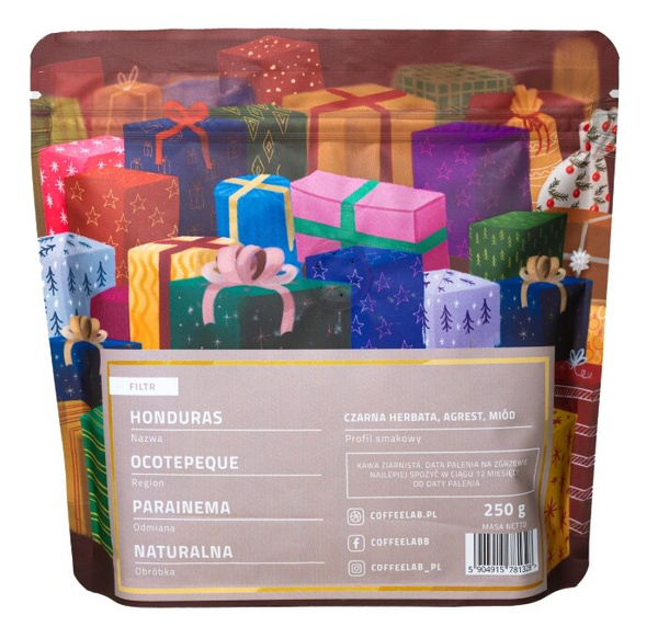 Kawa ziarnista Coffeelab Honduras La Hermosa Świąteczna kawa 250g - NIEDOSTĘPNY
