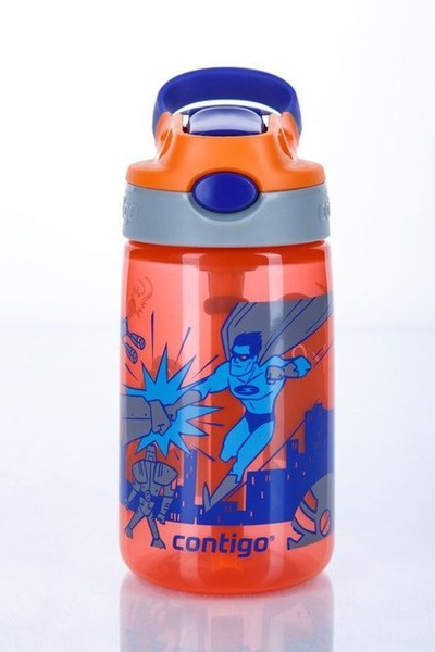Butelka na wodę dla dzieci Contigo Gizmo Flip SUPERHERO 420 ml - NIEDOSTĘPNY