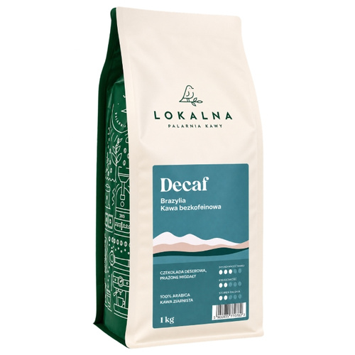 Kawa ziarnista Lokalna Palarnia Kawy Decaf 1kg