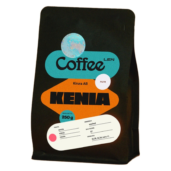 Kawa ziarnista Leń Coffee Kenia Kirura AB Filtr 250g – NIEDOSTĘPNY