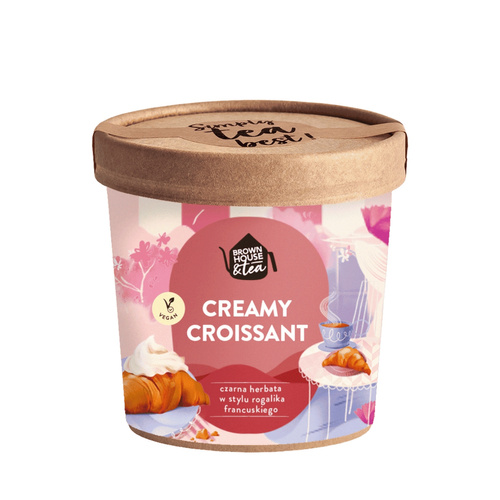 Herbata czarna Brown House&Tea CREAMY CROISSANT - w stylu rogalika francuskiego 50g - opinie w konesso.pl