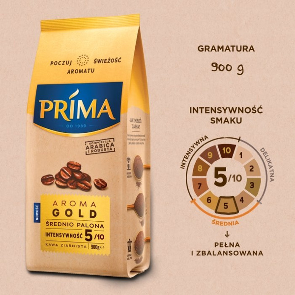 Kawa ziarnista Prima Aroma Gold 900 g
