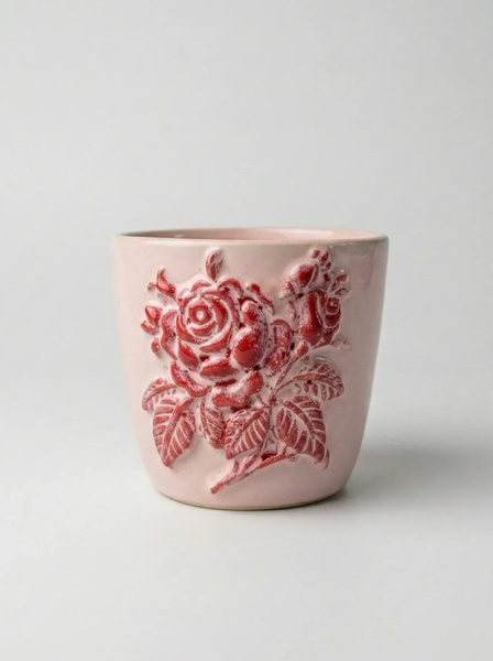 Ceramiczny kubek POTPOTSTUDIO - Czerwona Róża 200ml
