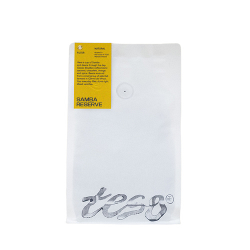 Kawa ziarnista Teso Brazylia Samba Reserve Filtr 250g