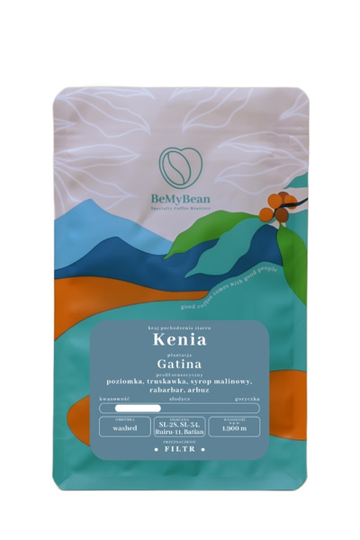 Kawa ziarnista BeMyBean Kenia Gatina Filtr 250g – NIEDOSTĘPNY