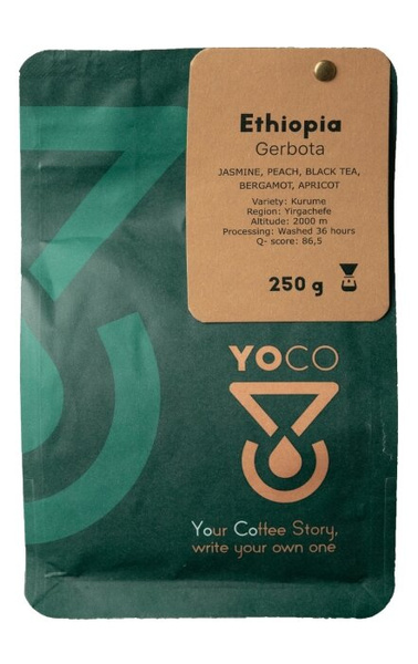Kawa ziarnista YoCo Coffee Ethiopia Gerbota Filtr 250g