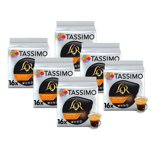 ZESTAW - Kapsułki Tassimo L'OR Espresso Delizioso 6x16 szt.