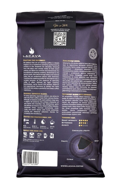 Kawa ziarnista LaCava Black Art Espresso Blend1kg