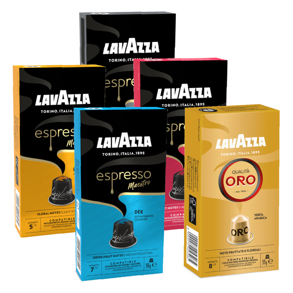 ZESTAW Kapsułki do Nespresso Lavazza zestaw 5x10 sztuk