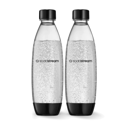 OUTLET - Butelki na wodę SodaStream Fuse 1l - Czarne dwupak